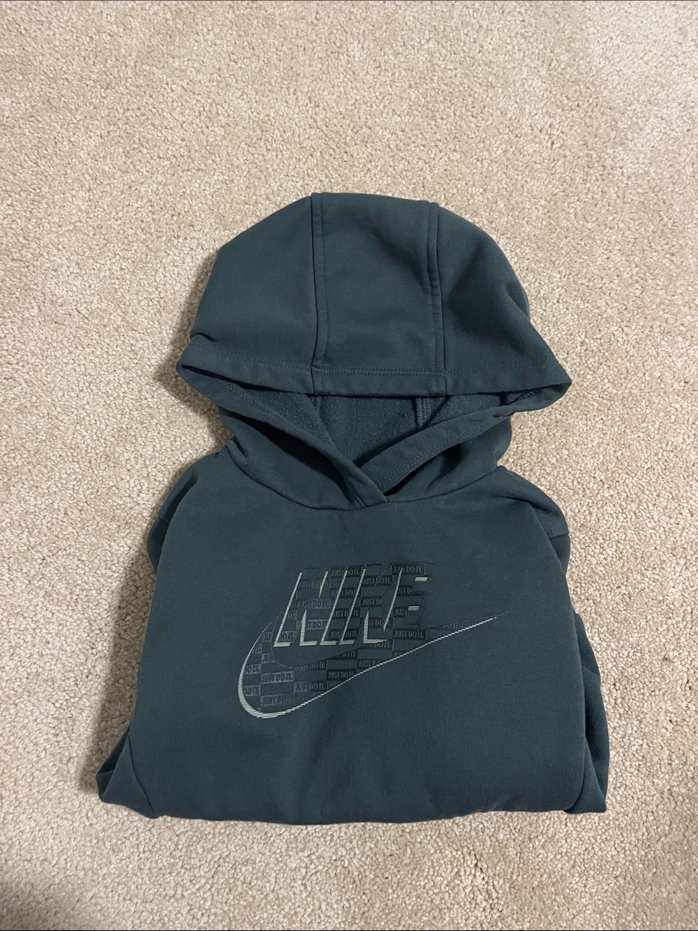 Nike Toddler Dark Green Hooded Sweatshirt
